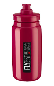 Elite láhev Fly 0,55l, višňová, černé logo, 26256