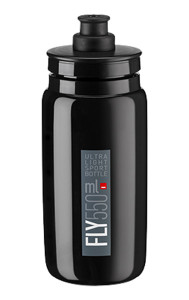 Elite láhev Fly 0,55l, černá, šedé logo, 26256