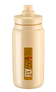 Elite láhev Fly 0,55 L, béžová, hnědé logo, 26256