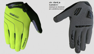 Polednik off road - motokros rukavice LINES, fluo