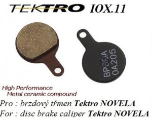 Tektro brzdové destičky IOX 11 for Novela