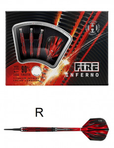 Harrows šipky Fire Inferno 90%, softip, 20g, sada