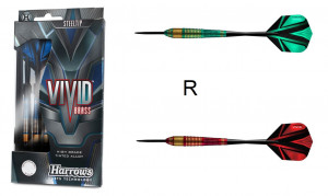 Harrows šipky Vivid, steeltip, 24g, sada
