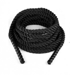 LiveUp posilovací lano na cvičení Premium, 15 m x 4 cm, 12,4 kg, 22522