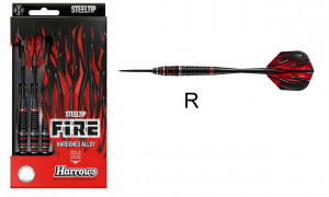 Harrows šipky Fire High Grade Alloy, steeltip, 23g, sada