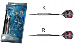 Harrows šipky Assassin 80%, steeltip, 26g, sada