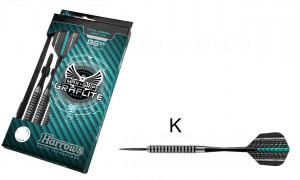 Harrows šipky Graflite 85%, steeltip, 26g, sada