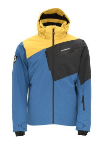 Blizzard zimní lyžařská bunda Leogang, petroleum-mustard yellow
