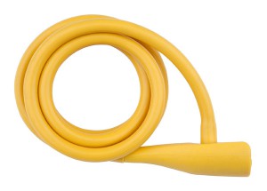 PRO-T zámek spirála M10 x 135cm Silicone, žlutá, 23401