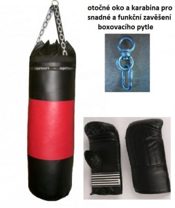 Apriori set 2 JUNIOR (boxovací pytel + karabina + otočný závěs + rukavice), sada