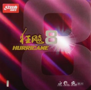 DHS potah na pálku ping pong Hurricane 8 Mid-Hard