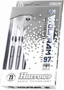 Harrows šipky WOLFRAM 97%, steeltip, 21g, sada