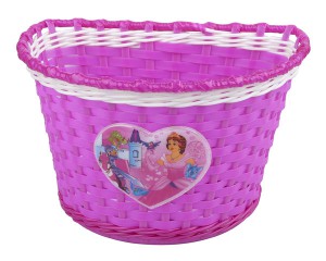 PRO-T dětský koš na řídítka Girl, růžovo-bílá, 34150