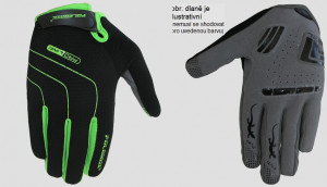 Polednik off road - motokros rukavice LINES, zelená