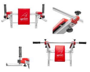 Apriori závěsná multifunkční FITNESS BRADLA + HRAZDA NA RIPSTOL, tyč hrazdy - rovná