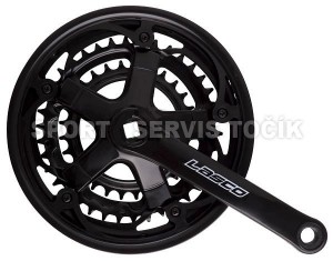 Lasco trojpřevodník Fe/plast 28x38x48 zubů, černá 18120