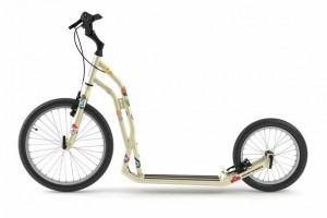 Yedoo koloběžka Around the World 20"16" (řada Steel), cream