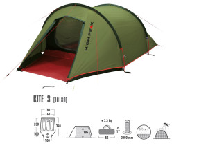 High Peak turistický stan Kite 3, pro 3 osoby