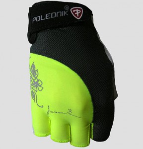 Polednik dámské rukavice do posilovny LADY FITNESS, fluo