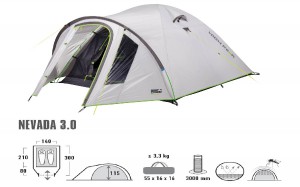 High Peak turistický stan Nevada 3, pro 3 osoby