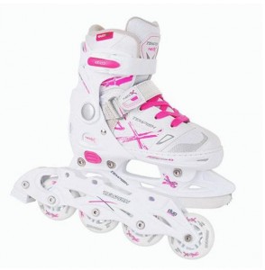 Tempish nastavitelné led - in line brusle NEO-X GIRL DUO