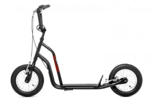 Yedoo koloběžka OX, 12"/12", black/red + DÁREK