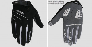 Polednik dámské dlouhoprsté cyklo rukavice LINES LADY, bílá