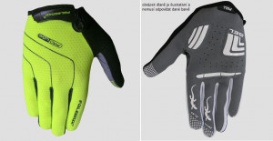 Polednik dámské dlouhoprsté cyklo rukavice LINES LADY, fluo