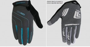 Polednik dámské dlouhoprsté cyklo rukavice LINES LADY, modrá