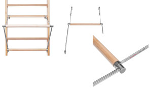 Apriori fitness HRAZDA na žebřiny KLOUB, rovná - buk