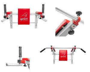 Apriori fitness BRADLA + HRAZDA NA STĚNU, závěsná, tyč hrazdy - lomená