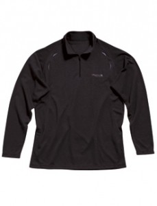 Regatta funkční triko dlouhý rukáv se zipem Base Z/Neck, RMU004, černý