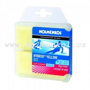 Holmenkol skluzný závodní vosk HYBRID YELLOW, -2 až 0°C, 2x 35 g