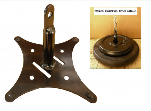 Apriori spodní závěs pro box míč DRŽÁK PODLAHA, mobilní