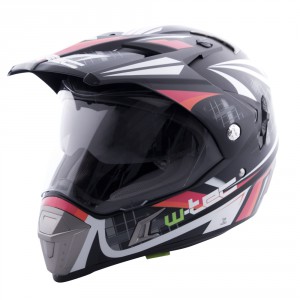 W-TEC moto přilba  NK-311, cube black-orange, 5101