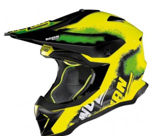 Nolan motokrosová helma N53 Lazy Boy,  led yellow, 07326