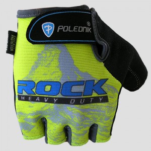 Polednik cyklistické rukavice ROCK, fluo 