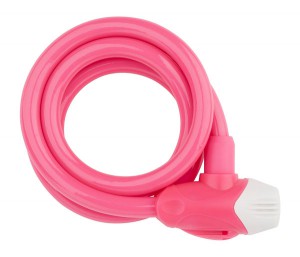 PRO-T zámek spirála  M12 x 120cm, růžová, 23431