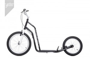 Yedoo koloběžka Mezeq V brake,  20"/16", Black/White, nafukovací kola