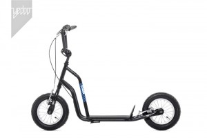 Yedoo koloběžka Ox, Black/Blue, nafukovací kola 12"/12" + DÁREK