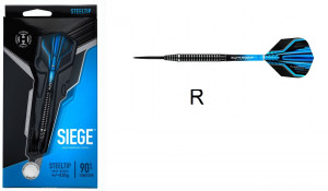 Harrows šipky Siege 90%, steeltip, 22g, sada