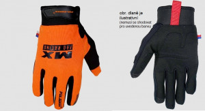Polednik off road - motokros rukavice MX PRO EVO, oranžová