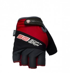 Polednik cyklo rukavice Soft Grip, červená