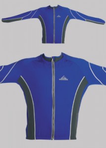 Polednik cyklistický dres PODZIMNÍ, dlouhý rukáv, modrá