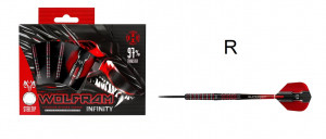 Harrows šipky Wolfram Infinity 97%, steeltip, 22g, sada