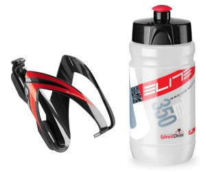 Elite dětská láhev 0,35 L + košík  Kit Ceo dětský, červená, 26342