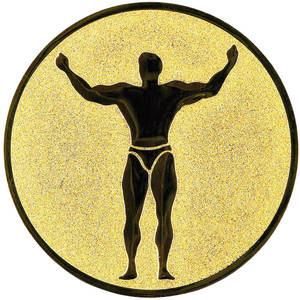 Bauer kovový logotyp LTK81 - posilování, pr. 5 cm