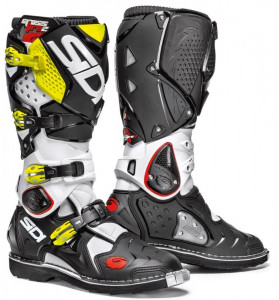 Sidi motokros boty CROSSFIRE 2, white-black-yellow fluo, doprodej