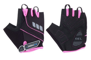 PRO-T rukavice Plus Riva, černo-růžová, 35466