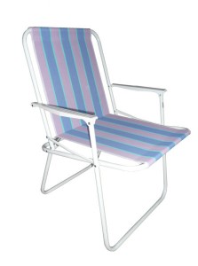 Jihokov skládací křesílko STANDARD, pruhy